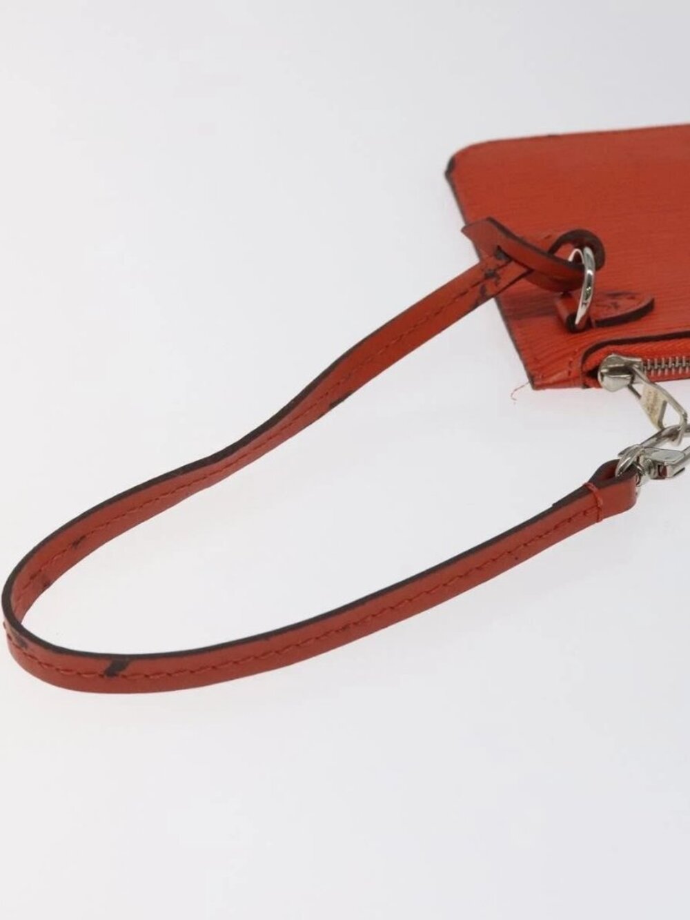 LOUIS VUITTON Epi Neverfull PM Pouch Orange LV Auth BA1936 - Picture 9 of 16